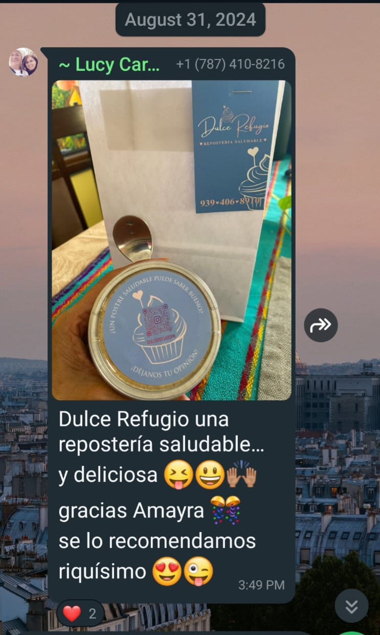 Flan Dulce Refugio-Especial Acción de Gracias